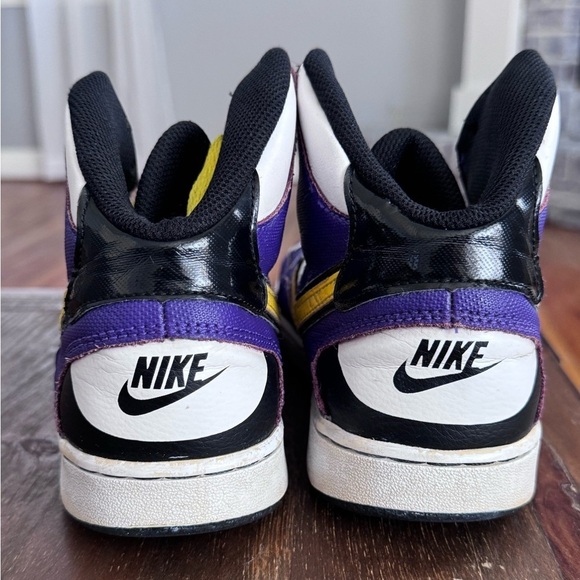 RARE NIKE LA Lakers Son Of Force Retro Basketball Shoes - Picture 7 of 8